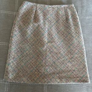 Sigrid Olsen 100% wool Multicolor Tweed Pencil Skirt. 4
